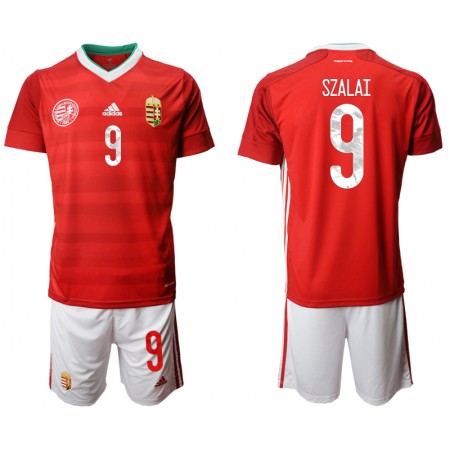 Ungern Fotbollströjor SZALAI 9 Barn Hemma tröja 2020 Kortärmad